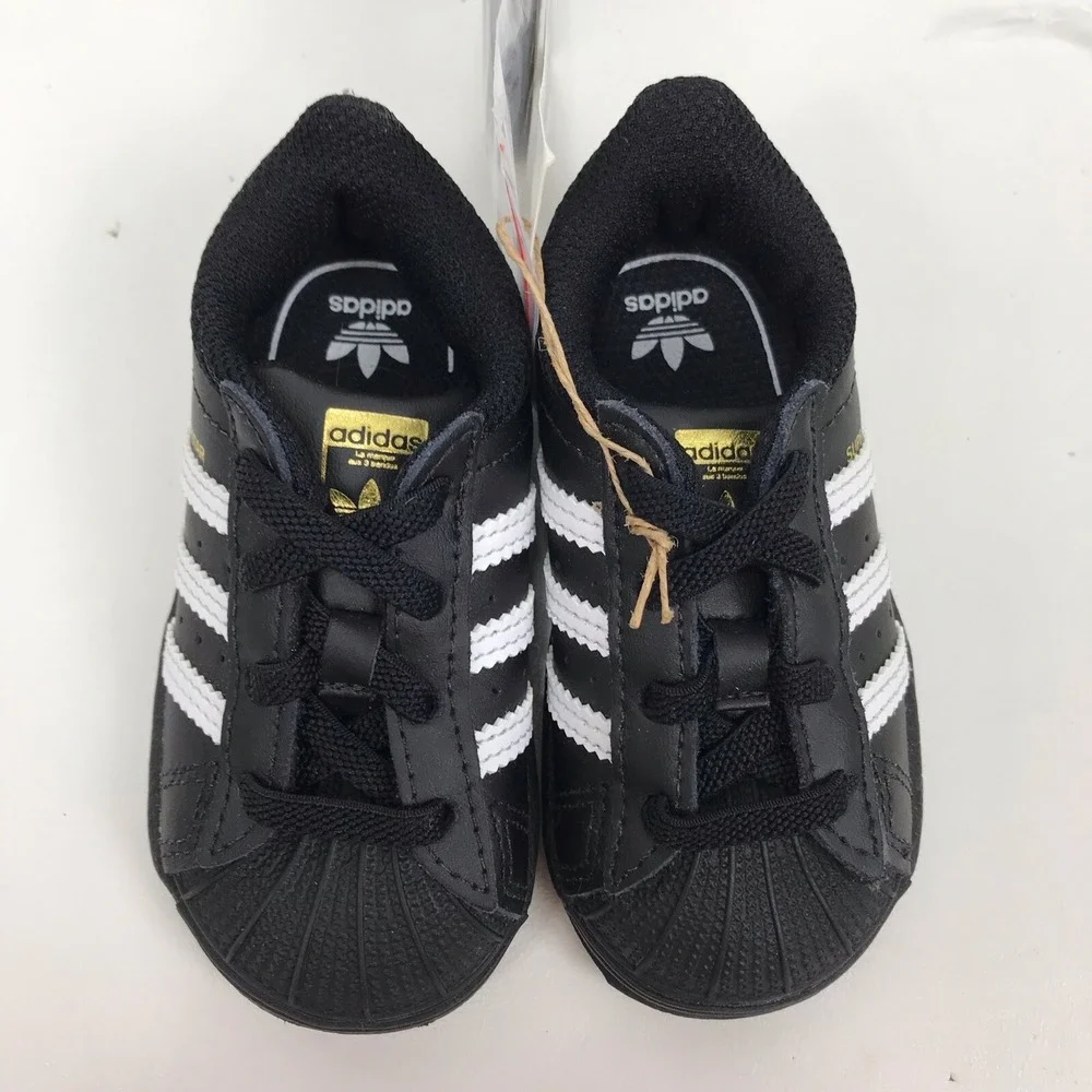 Adidas Superstar I‎ Toddlers Shoes Core Black-Cloud White EF5396 Size 5K